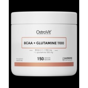 OstroVit BCAA + Glutamine 5500 mg 150 капсули OstroVit BCAA + Glutamine 5500 mg 150 капсули