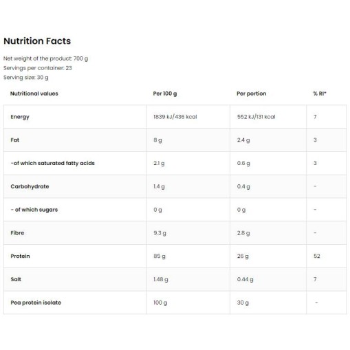 OstroVit Pea Protein / Vege 700 грама