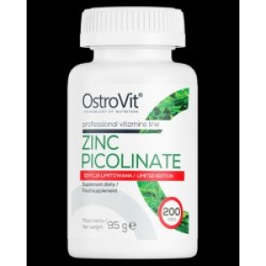 OstroVit Zinc Picolinate 15 mg / Limited Edition 200 Таблетки OstroVit Zinc Picolinate 15 mg / Limited Edition 200 Таблетки