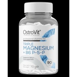 OstroVit Triple Magnesium + B6 P-5-P 90 капсули OstroVit Triple Magnesium + B6 P-5-P 90 капсули
