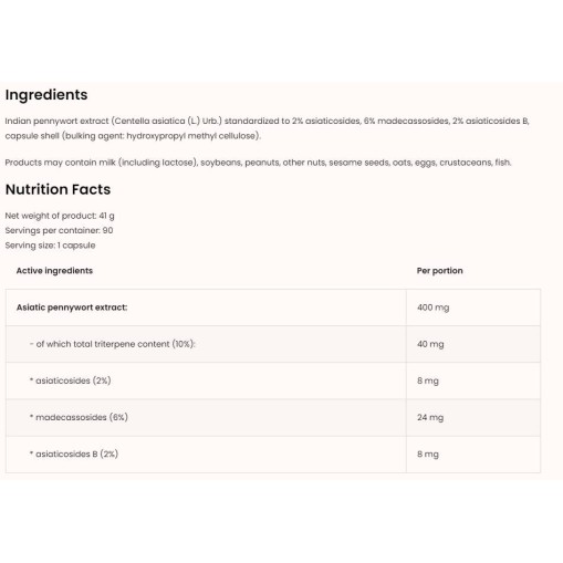 OstroVit Gotu Kola 400 mg / Vege 90 капсули