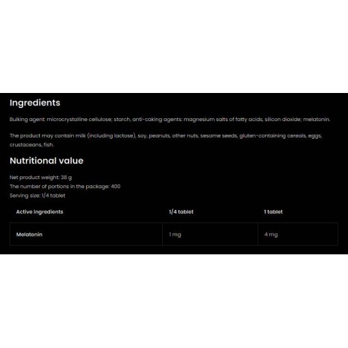 OstroVit Melatonin 4k | Keep Sleep 4 mg 100 Таблетки OstroVit Melatonin 4k | Keep Sleep 4 mg 100 Таблетки