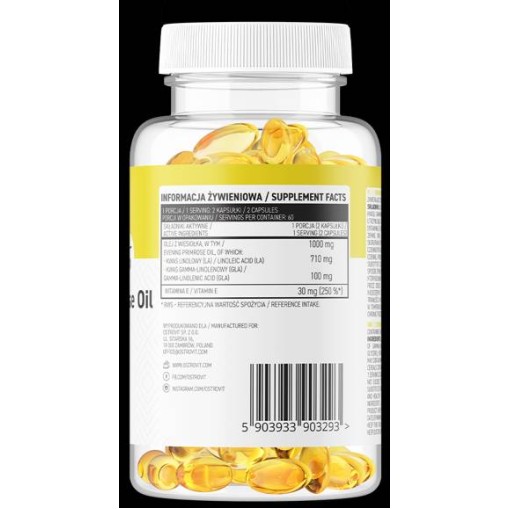 OstroVit Evening Primrose Oil 500 mg 120 Гел капсули