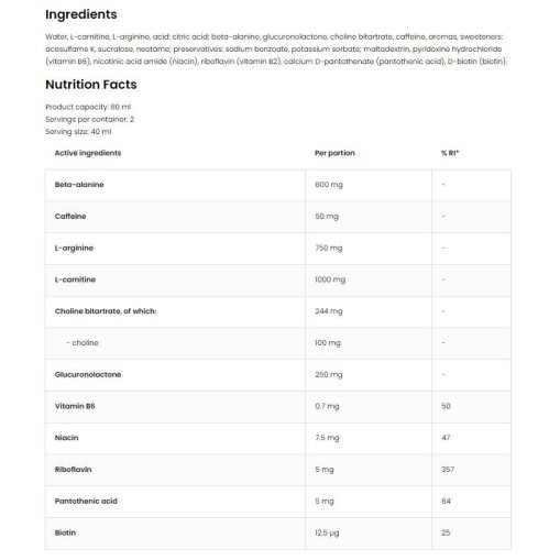 OstroVit Fat Burner Extreme Shot 80 мл