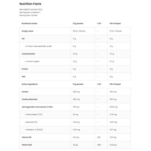 Aqua Kick / Advanced Hydration - Brain Focus - Формули за памет и фокус - OstroVit OstroVit Aqua Kick / Advanced Hydration - Brain Focus 10 грама