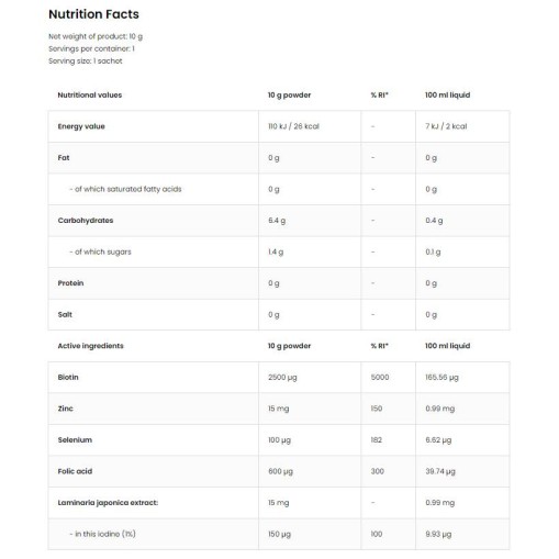 Aqua Kick / Advanced Hydration with Biotin, Zinc, Selenium - Електролити - OstroVit OstroVit Aqua Kick / Advanced Hydration with Biotin, Zinc, Selenium 10 грама, 1 Доза