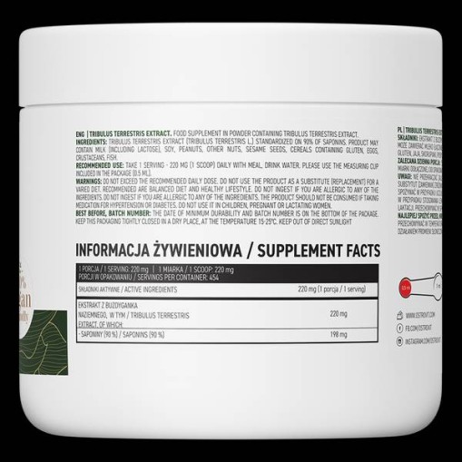 OstroVit Tribulus Terrestris Extract 90% | Powder 100 грама OstroVit Tribulus Terrestris Extract 90% | Powder 100 грама