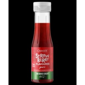 OstroVit Strawberry Flavored Sauce | Vegan Friendly - Zero Calorie 350 мл OstroVit Strawberry Flavored Sauce | Vegan Friendly - Zero Calorie 350 мл