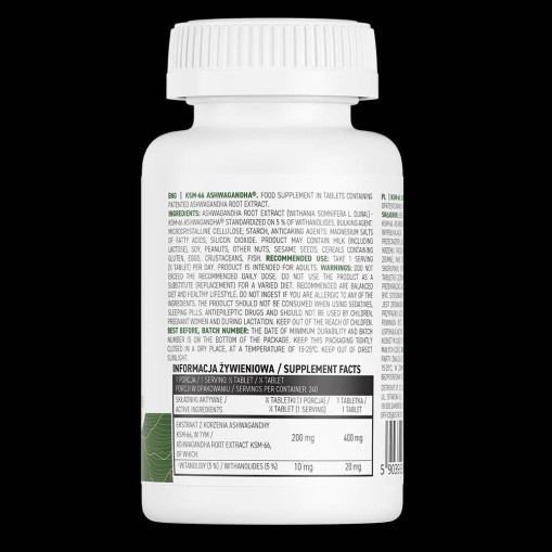 KSM-66 Ashwagandha 400 mg - Ашваганда KSM-66 - OstroVit OstroVit KSM-66 Ashwagandha 400 mg 120 Таблетки