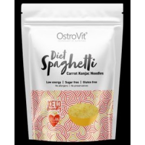 OstroVit Diet Spaghetti + Carrot / Keto-Friendly Low-Calorie Konjac Noodles 400 грама OstroVit Diet Spaghetti + Carrot / Keto-Friendly Low-Calorie Konjac Noodles 400 грама