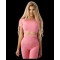 OstroVit Women's Seamless Short-Sleeve Crop Top | Топ Кроп с къс ръкав - Розов