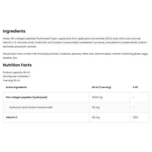 OstroVit Marine Collagen Shot 20 x 80 мл OstroVit Marine Collagen Shot 20 x 80 мл