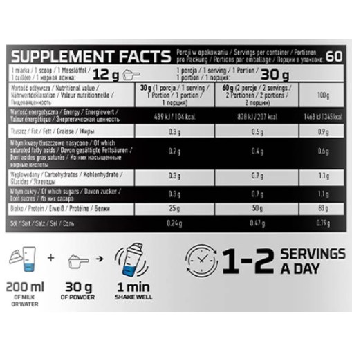 OstroVit Whey Protein Isolate 1800 грама OstroVit Whey Protein Isolate 1800 грама