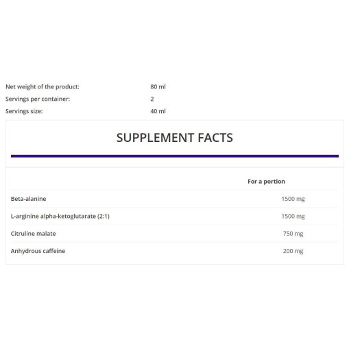 OstroVit Pre-Workout Shot 20 x 80 мл