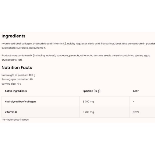 OstroVit Collagen + Vitamin C Powder | Miami Vibes Limited Edition 400 грама OstroVit Collagen + Vitamin C Powder | Miami Vibes Limited Edition 400 грама