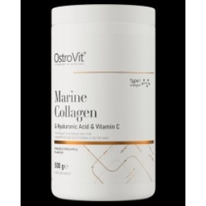 OstroVit Marine Collagen & Hyaluronic Acid Powder | with Vitamin C 500 грама OstroVit Marine Collagen & Hyaluronic Acid Powder | with Vitamin C 500 грама