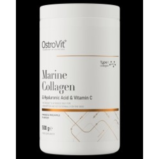 OstroVit Marine Collagen & Hyaluronic Acid Powder | with Vitamin C 500 грама OstroVit Marine Collagen & Hyaluronic Acid Powder | with Vitamin C 500 грама