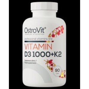 OstroVit Vitamin D3 1000 IU + K2 50 mcg 90 Таблетки OstroVit Vitamin D3 1000 IU + K2 50 mcg 90 Таблетки