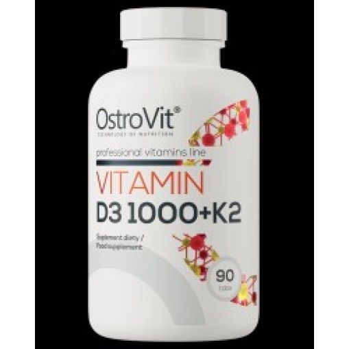 OstroVit Vitamin D3 1000 IU + K2 50 mcg 90 Таблетки