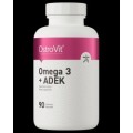 OstroVit Omega 3 + ADEK / Vitamin A + D + E + K 90 Гел капсули
