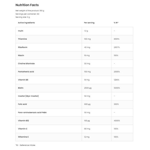 OstroVit Methyl B-Complex Powder 180 грама