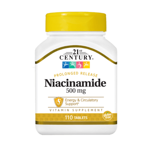 Витамини > Ниацинамид Витамин B-3 500 мг 110 Таблетки