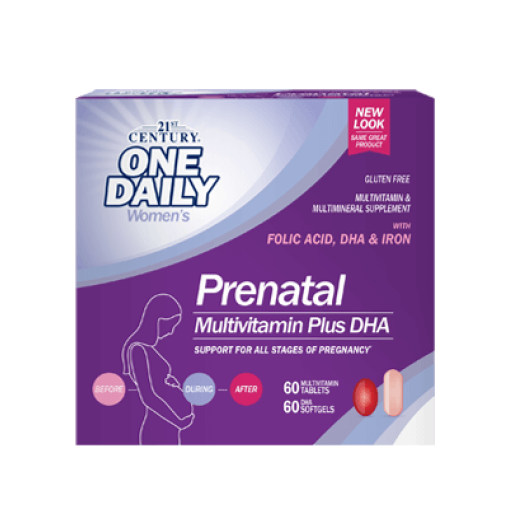 Женско здраве > Витамини за бременни PreNatal + DHA 60 таблетки + 60 Капсули