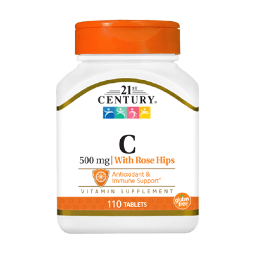Витамини > Натурален Витамин C  с Шипка 500 мг 110 Таблетки