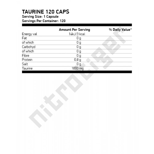 NUTREND Taurine 120 капсули - Таурин NUTREND Taurine 120 капсули - Таурин