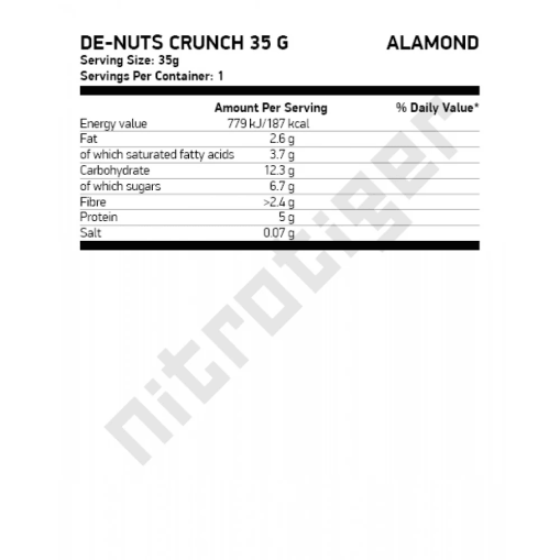 NUTREND DENUTS CRUNCH 35 бр х 35 гр - Десерт с ядки и сушени плодове NUTREND DENUTS CRUNCH 35 бр х 35 гр - Десерт с ядки и сушени плодове