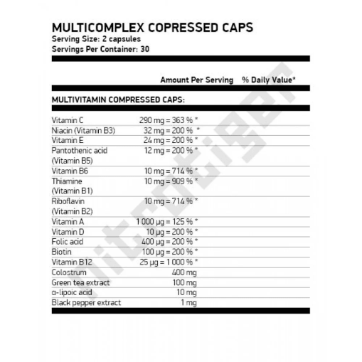 NUTREND Multicomplex Compressed Caps 60 капсули - Мултивитамини и минерали