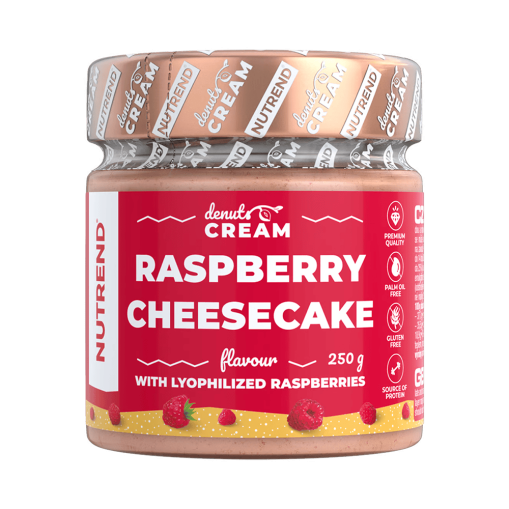 NUTREND Denuts Cream Raspberry Cheesecake 250 гр.  - Тахани