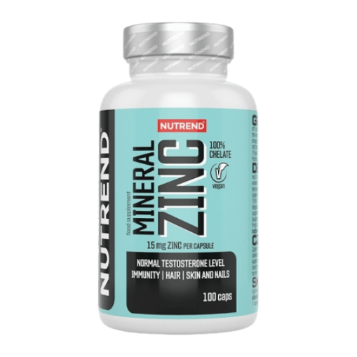 NUTREND MINERAL ZINC 100% CHELATE 100 капсули - Цинк