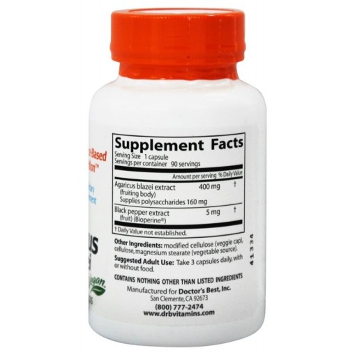 Doctor s Best Best Agaricus Blazei 40 400 mg - - Doctor s Best > Doctor s Best Best Agaricus Blazei 40 400 mg
