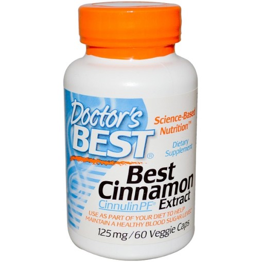 Растителни Екстракти > Doctor s Best Best Cinnamon Extract Cinnulin 125 mg