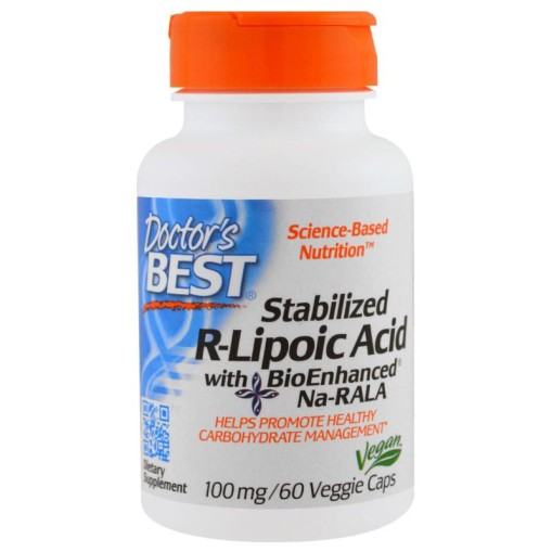 Здравословни добавки > Doctor s Best Best Stabilized R-Lipoic Acid 100 mg