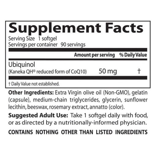 Doctor s Best Ubiquinol with Kaneka QH 50 mg - Здравословни добавки - Doctor s Best Здравословни добавки > Doctor s Best Ubiquinol with Kaneka QH 50 mg