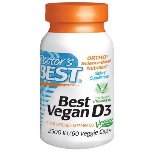 Витамини > Doctor s Best Best Vegan Vitamin D3 2500 IU