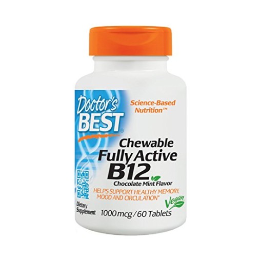 Витамини > Doctor s Best Chewable Fully Active B12 Chocolate Mint