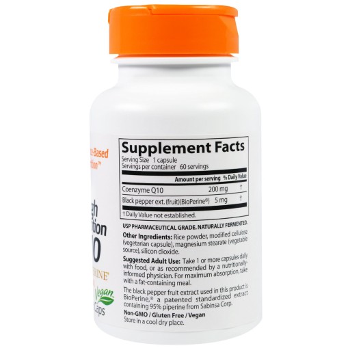 Doctor s Best CoQ10 with BioPerine 200 mg - Здравословни добавки - Doctor s Best Здравословни добавки > Doctor s Best CoQ10 with BioPerine 200 mg