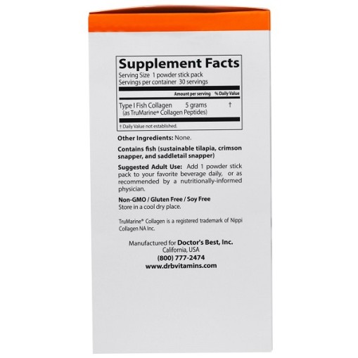 Doctor s Best Fish Collagen With TruMarine Collagen - Омега Мастни Киселини - Doctor s Best Омега Мастни Киселини > Doctor s Best Fish Collagen With TruMarine Collagen