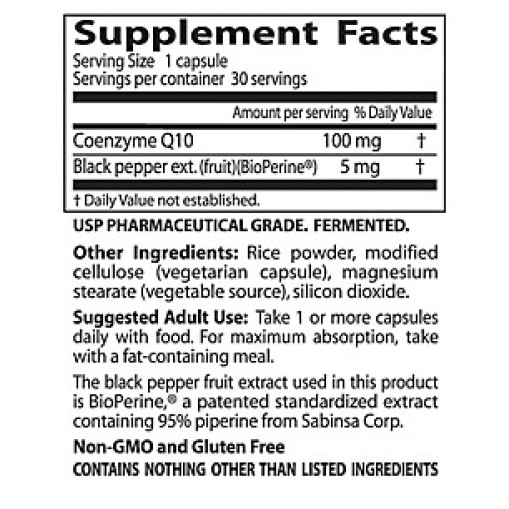 Doctor s Best High Absorption COQ-10 100 mg - Здравословни добавки - Doctor s Best Здравословни добавки > Doctor s Best High Absorption COQ-10 100 mg
