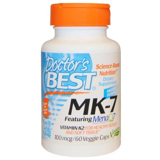 Doctor's Best MK-7 Featuring MenaQ7 Natural Vitamin K2