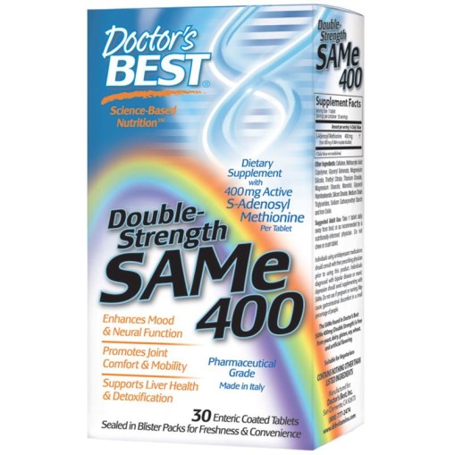 Здравословни добавки > Doctor s Best SAM-e 400 mg Double-Strength