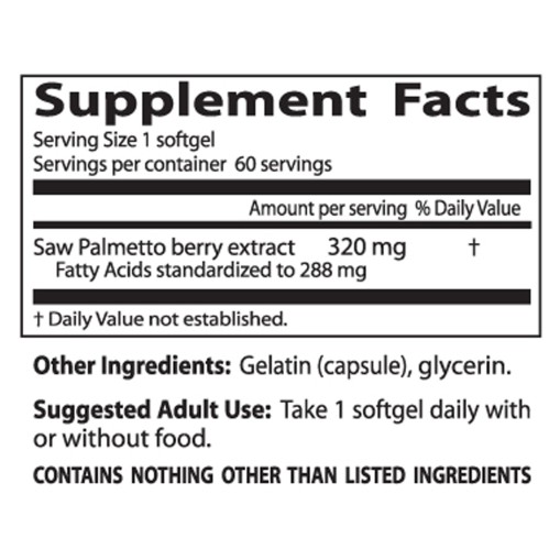 Doctor`s Best Saw Palmetto Standardized Extract 320 mg - Растителни Екстракти - Doctor s Best Растителни Екстракти > Doctor`s Best Saw Palmetto Standardized Extract 320 mg