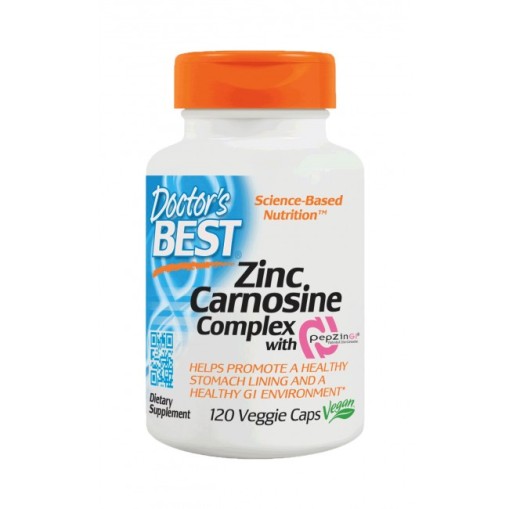 Минерали > Doctor s Best Zinc-Carnosine Complex with PepZin Gl