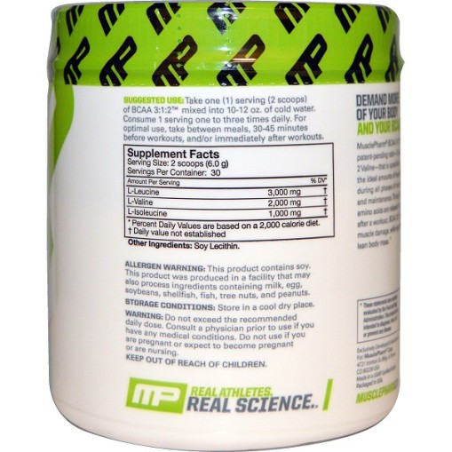 MusclePharm, BCAA 3:1:2 powder - BCAA - Musclepharm BCAA > MusclePharm, BCAA 3:1:2 powder