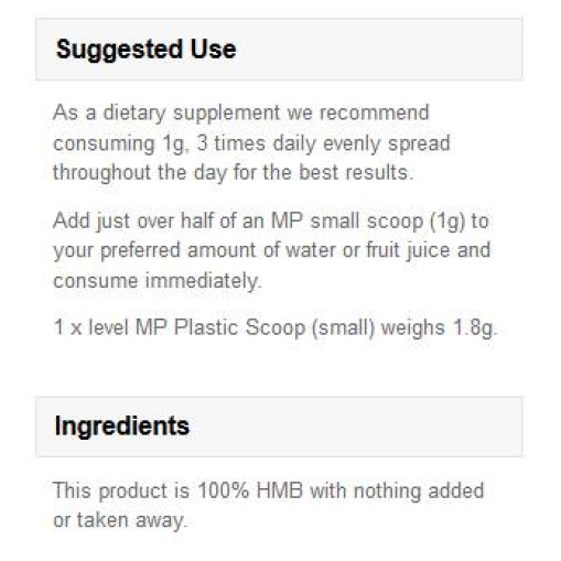 Аминокиселини в свободна форма > Myprotein HMB