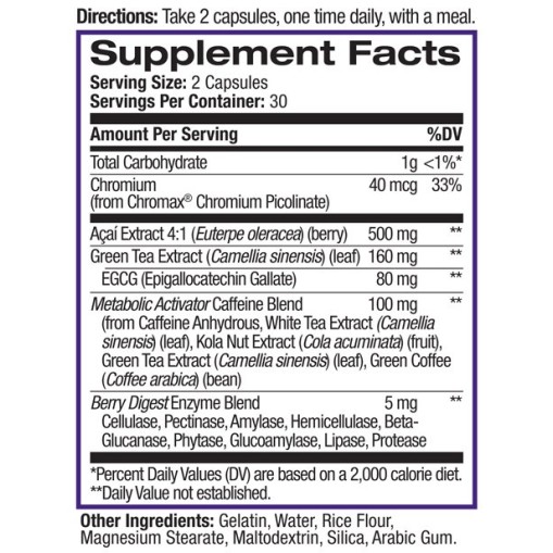Здравословни добавки > Natrol AçaíBerry Diet 500mg Acai Berry Diet