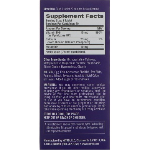Natrol Advanced Sleep Melatonin 10mg Controlled Release - Здравословни добавки - Natrol Здравословни добавки > Natrol Advanced Sleep Melatonin 10mg Controlled Release